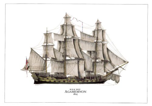 HMS Agamemnon 1805 by Tony Fernandes